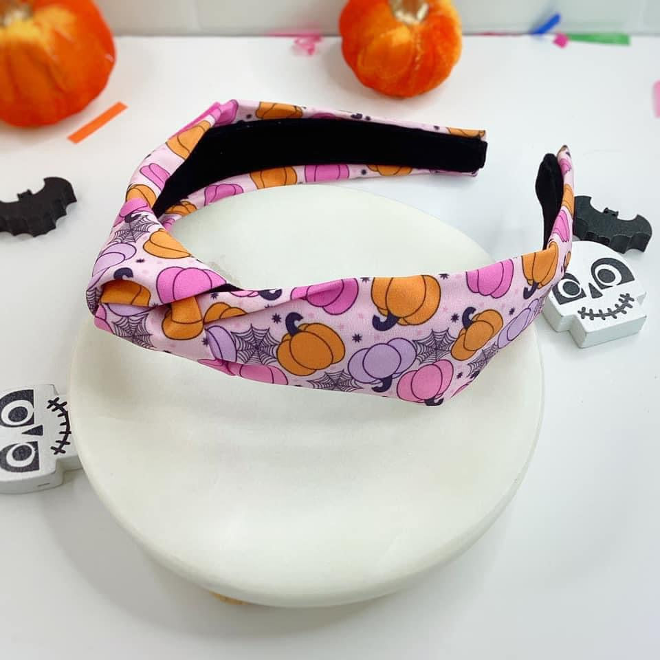 Pumpkin Webs Headband