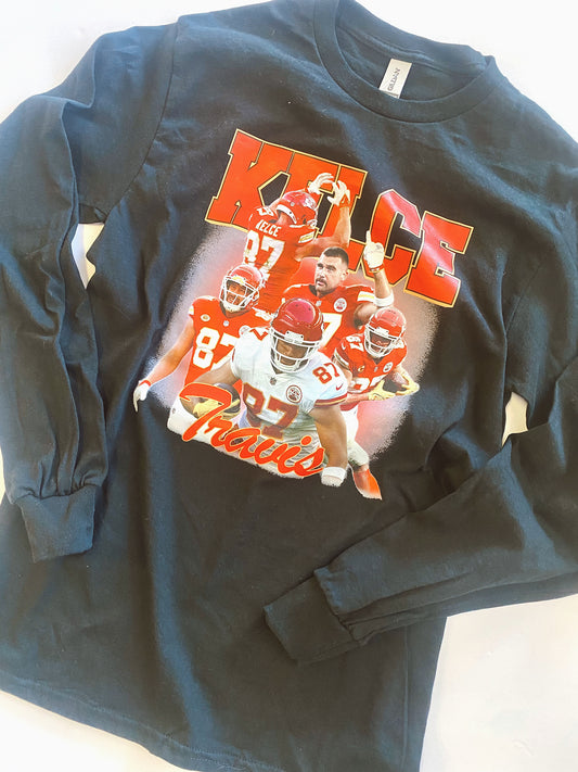 Kelce Collage Long Sleeve T-Shirt